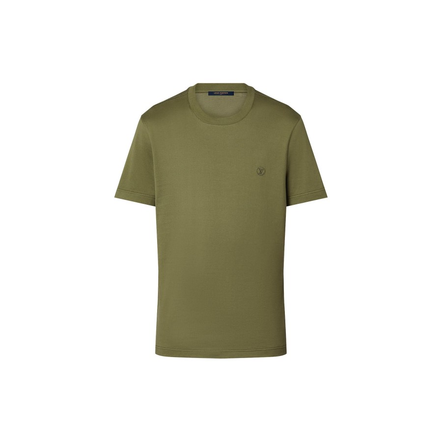 Men Louis Vuitton T-Shirts And Polos | Classic Cotton T-Shirt Bronze