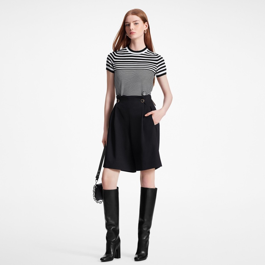 Women Louis Vuitton Knitwear | Mixed Stripes Knit Top