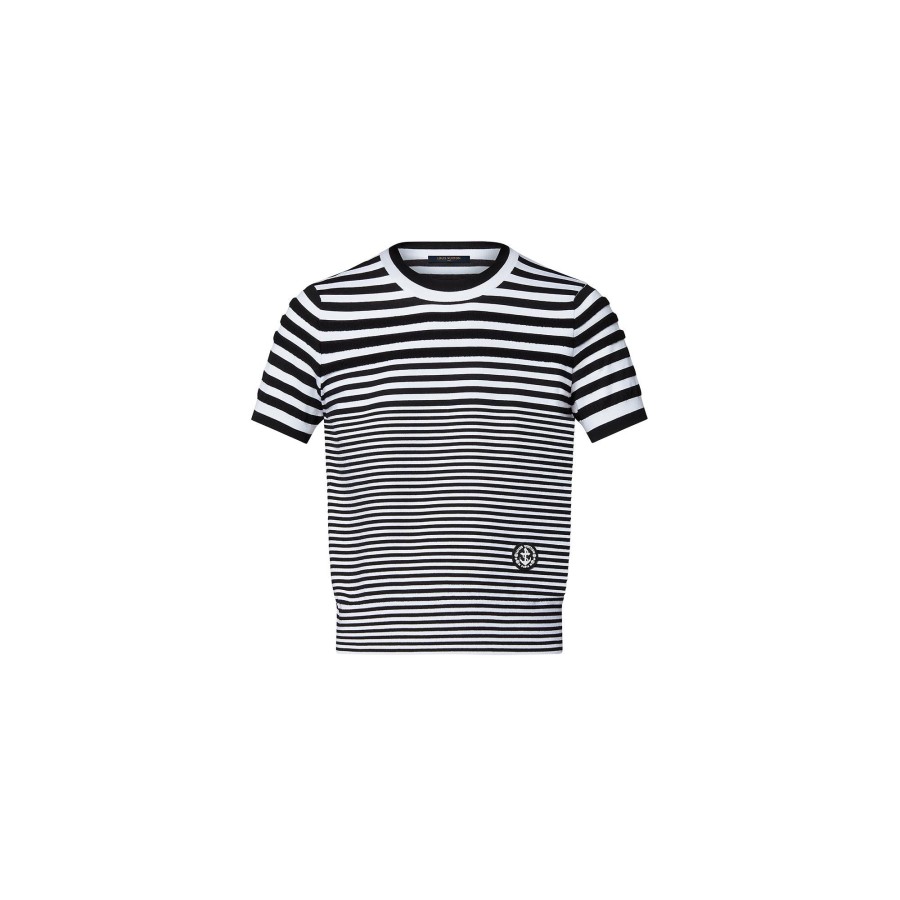 Women Louis Vuitton Knitwear | Mixed Stripes Knit Top