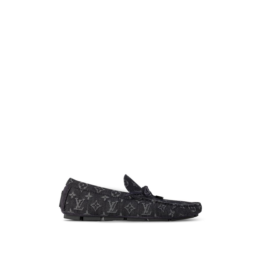 Men Louis Vuitton Loafers And Moccasins | Lv Driver Moccasin Black