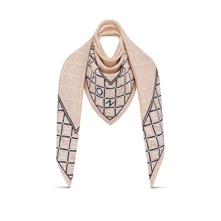 Women Louis Vuitton Shawls And Stoles | Monogram Flower Tile Shawl