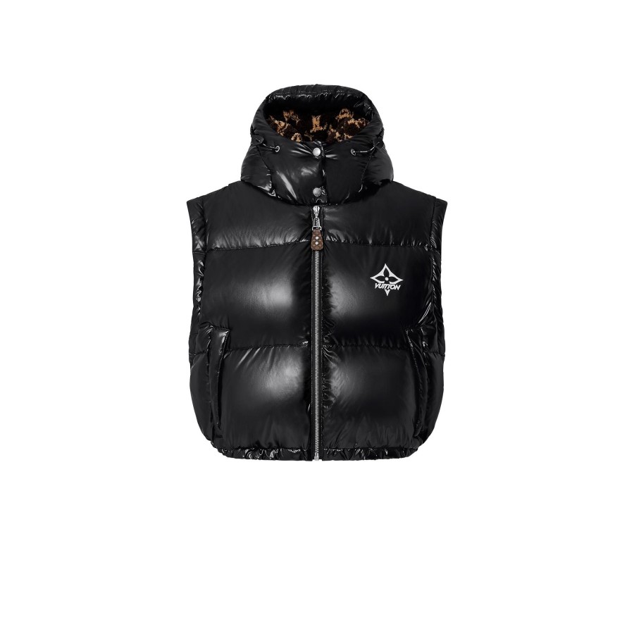 Women Louis Vuitton Coats And Jackets | Glossy Sleeveless Puffer Jacket