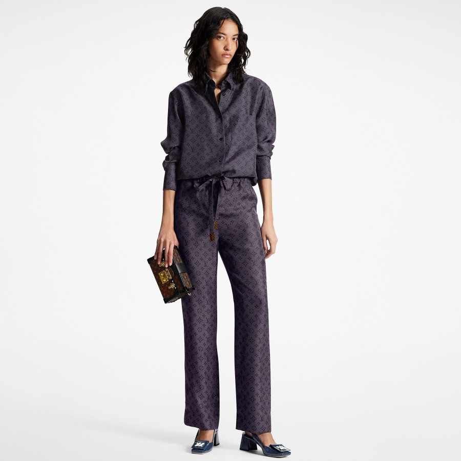 Women Louis Vuitton Tops | Inverted Mahina Monogram Shirt