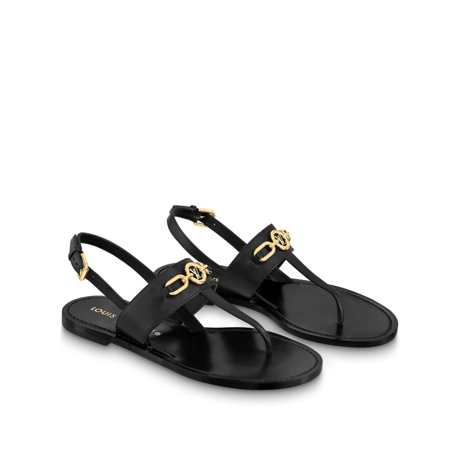 Women Louis Vuitton Sandals And Espadrilles | Lv Orsay Flat Sandal