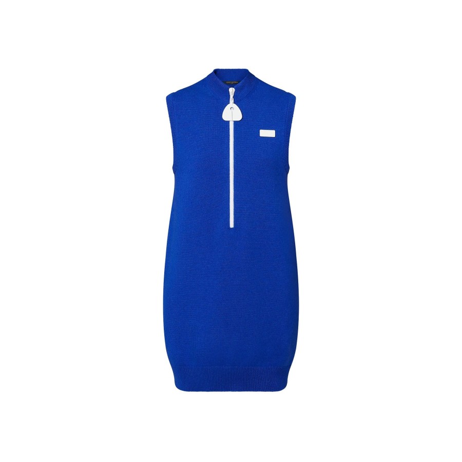 Women Louis Vuitton Knitwear | Cashmere Zipper Dress