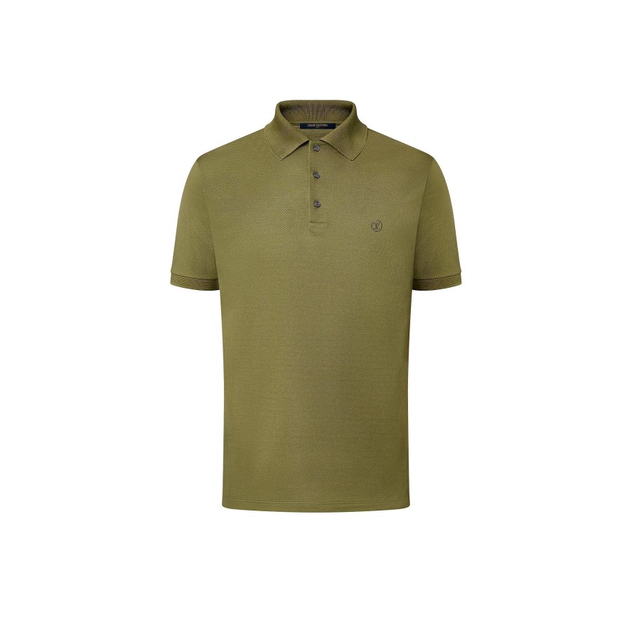 Men Louis Vuitton T-Shirts And Polos | Classic Cotton Polo Shirt Bronze