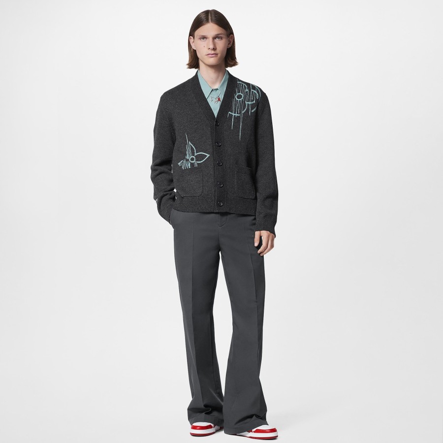 Men Louis Vuitton Knitwear And Sweatshirts | Lv Frequency Cardigan