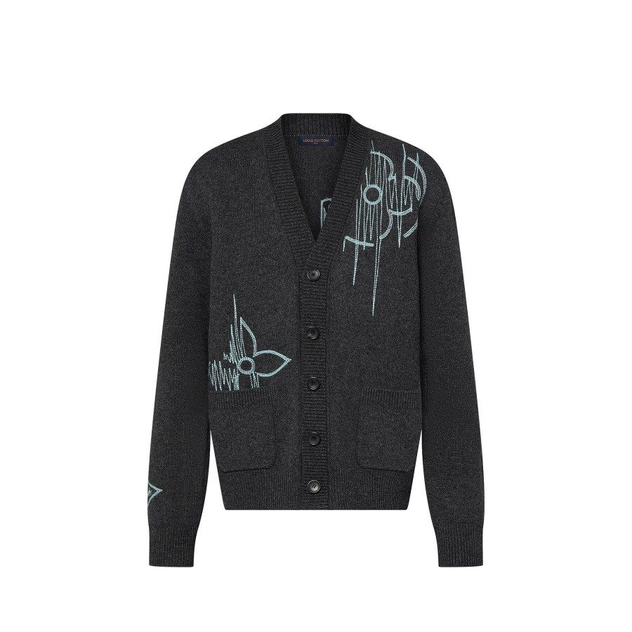 Men Louis Vuitton Knitwear And Sweatshirts | Lv Frequency Cardigan