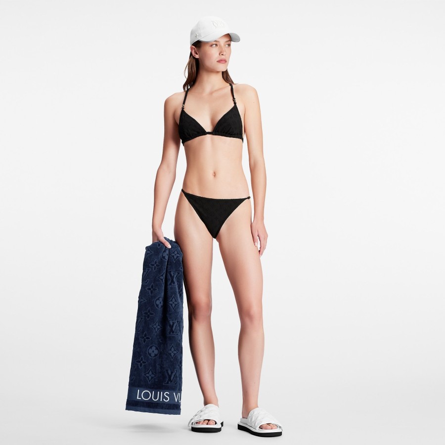 Women Louis Vuitton Swimwear | Monogram Jacquard Bikini Top