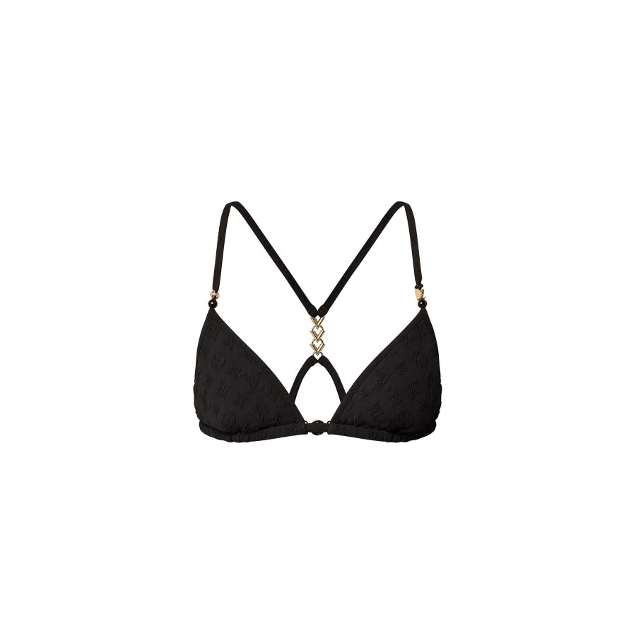 Women Louis Vuitton Swimwear | Monogram Jacquard Bikini Top