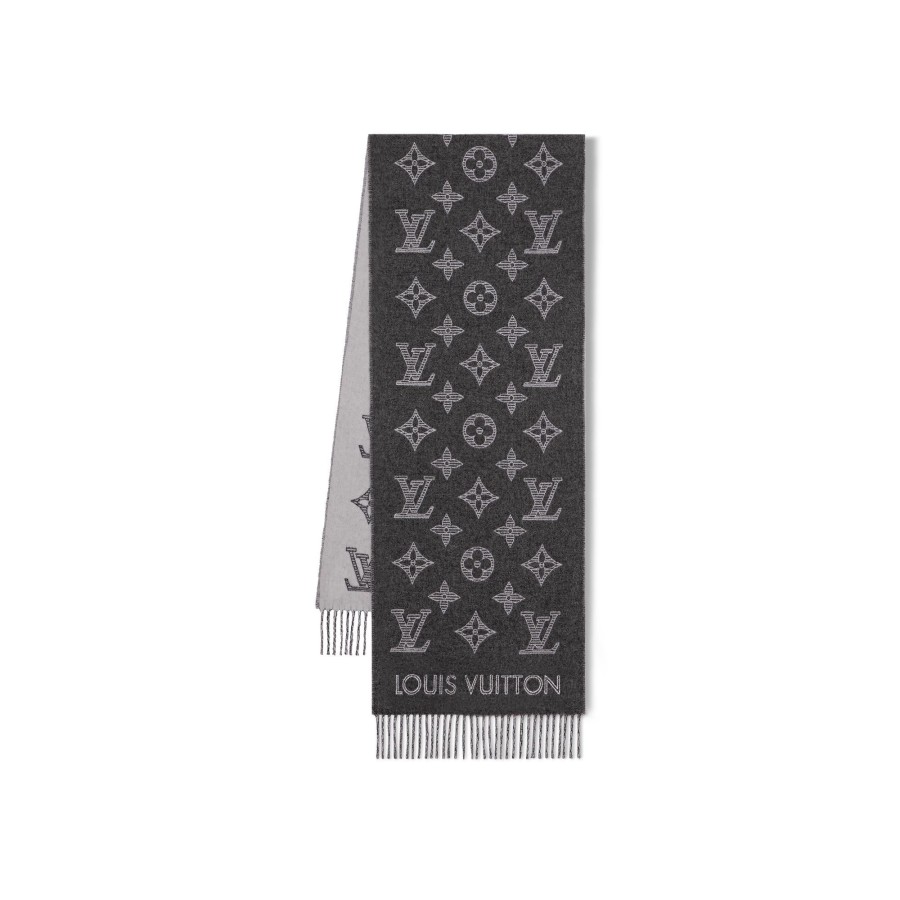 Men Louis Vuitton Scarves | Mng Shadow Scarf Grey