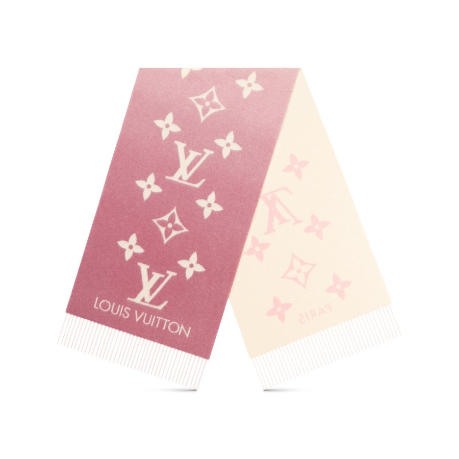 Women Louis Vuitton Scarves | Reykjavik Gradient Scarf Light Pink