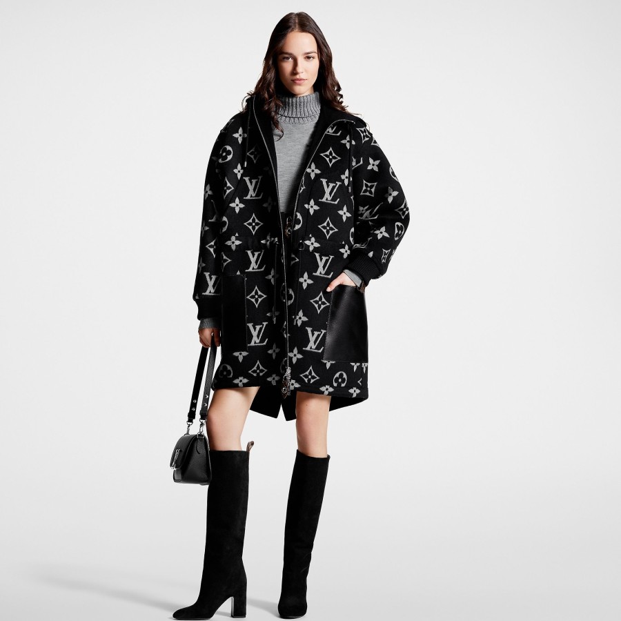 Women Louis Vuitton Coats And Jackets | Reversible Monogram Jacquard Coat