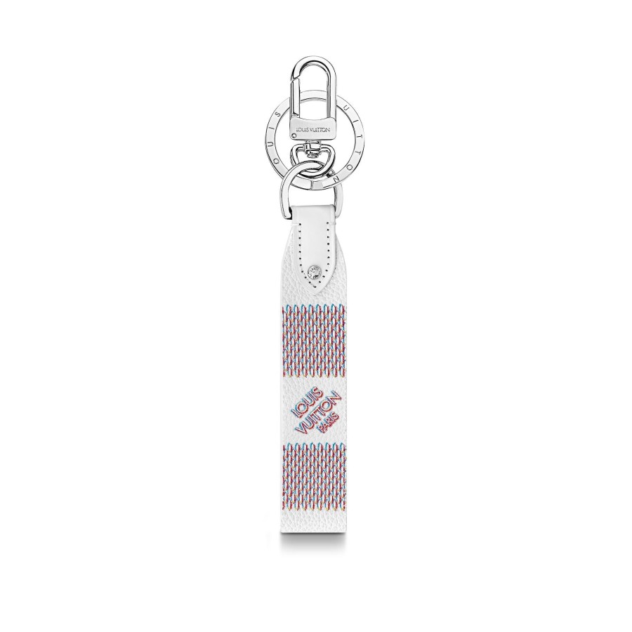 Men Louis Vuitton Key Holders And Bag Charms | Damier Spray Dragonne Key Holder