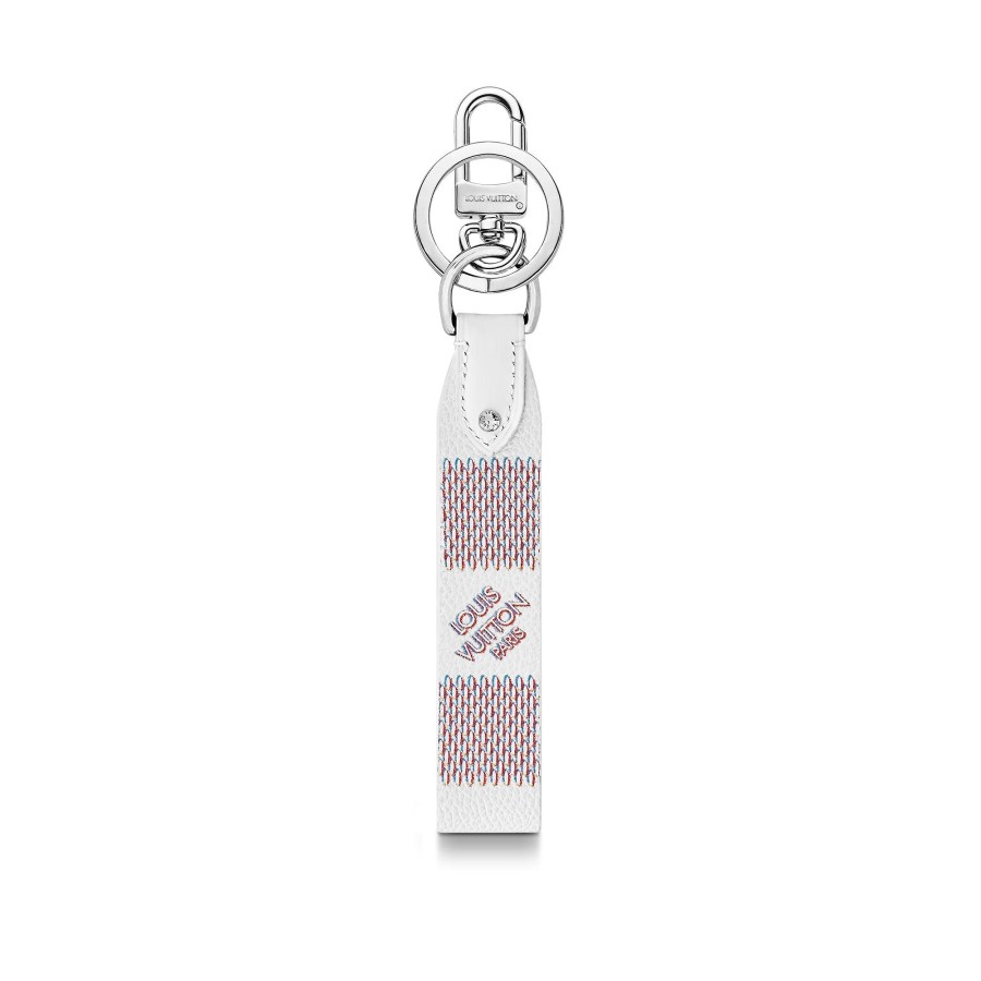 Men Louis Vuitton Key Holders And Bag Charms | Damier Spray Dragonne Key Holder