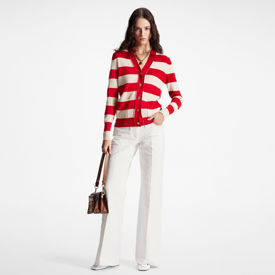 Women Louis Vuitton Knitwear | Chunky Stripes Cardigan