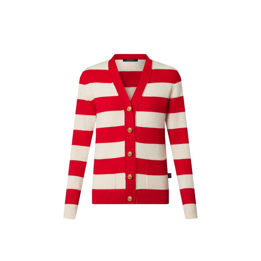 Women Louis Vuitton Knitwear | Chunky Stripes Cardigan