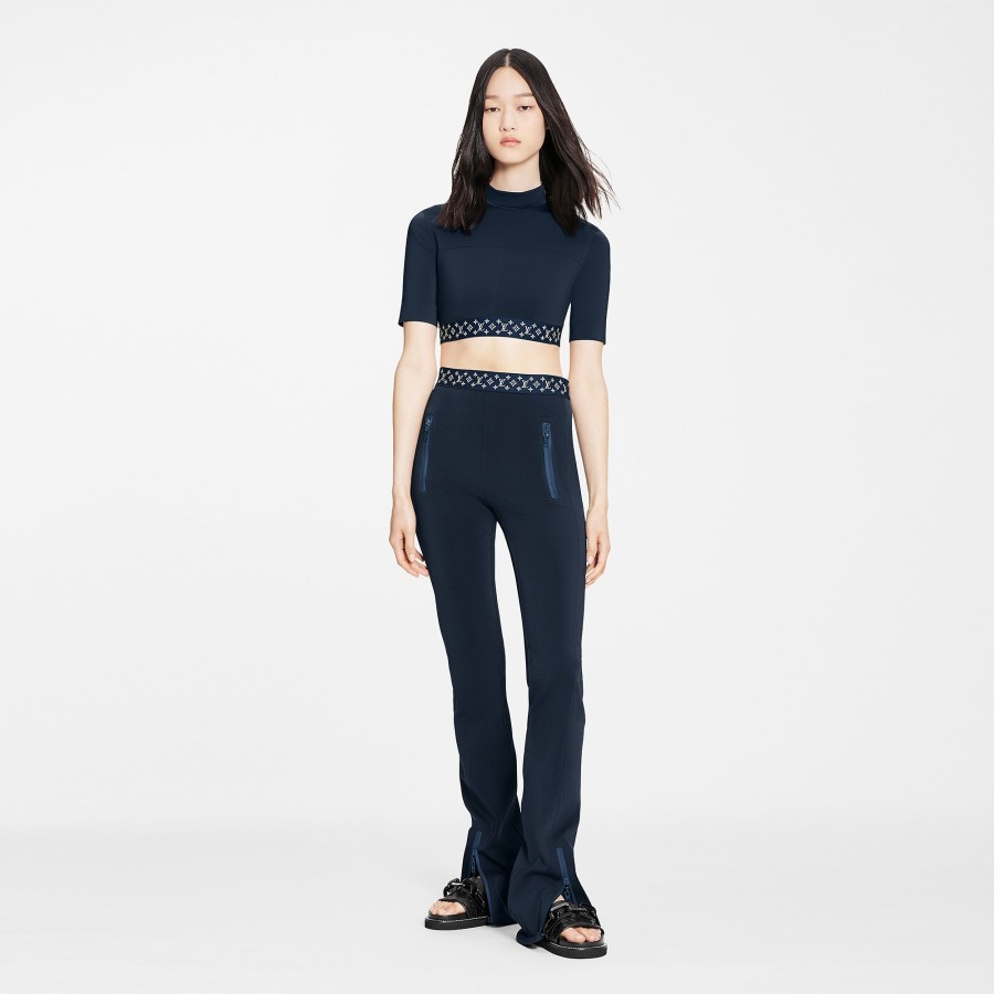 Women Louis Vuitton Pants | Flight Mode Leggings Night Blue