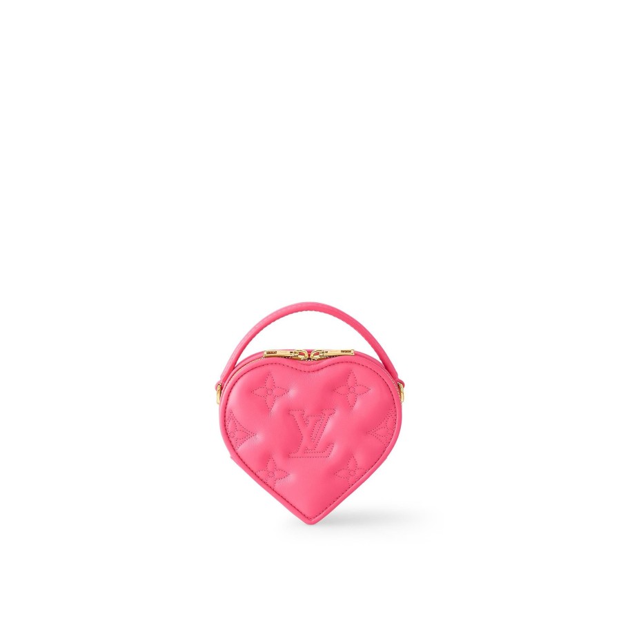 Women Louis Vuitton Mini Bags | Pop My Heart Pouch Dragon Fruit