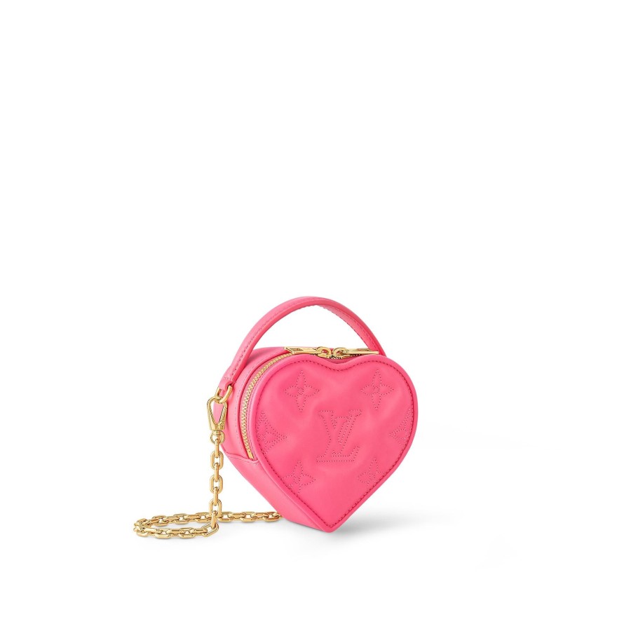 Women Louis Vuitton Mini Bags | Pop My Heart Pouch Dragon Fruit