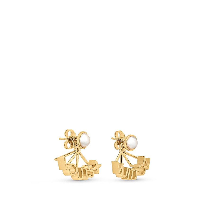 Women Louis Vuitton Earrings | Lv Spelling Earrings