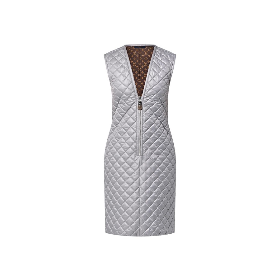 Women Louis Vuitton Dresses | Diamond Quilted Fitted Dress