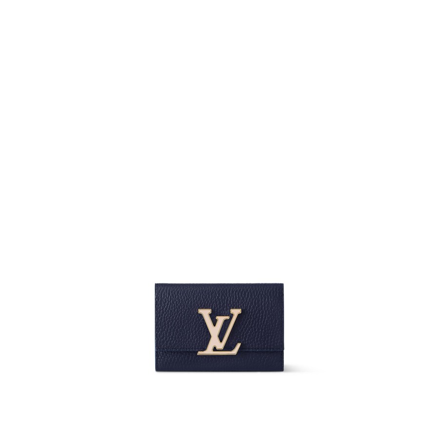 Women Louis Vuitton Compact Wallets | Capucines Compact Maxi Wallet Navy