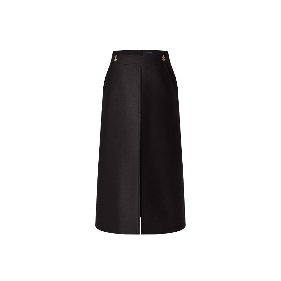 Women Louis Vuitton Skirts And Shorts | Anchor Button Midi Skirt