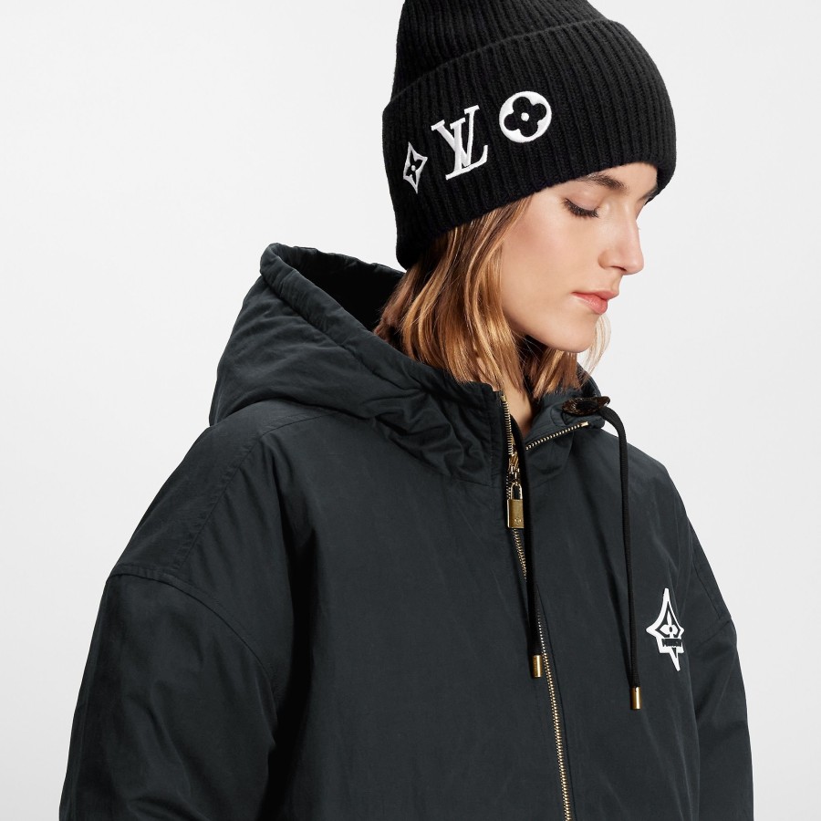 Women Louis Vuitton Hats And Gloves | Lv Headline Beanie Black