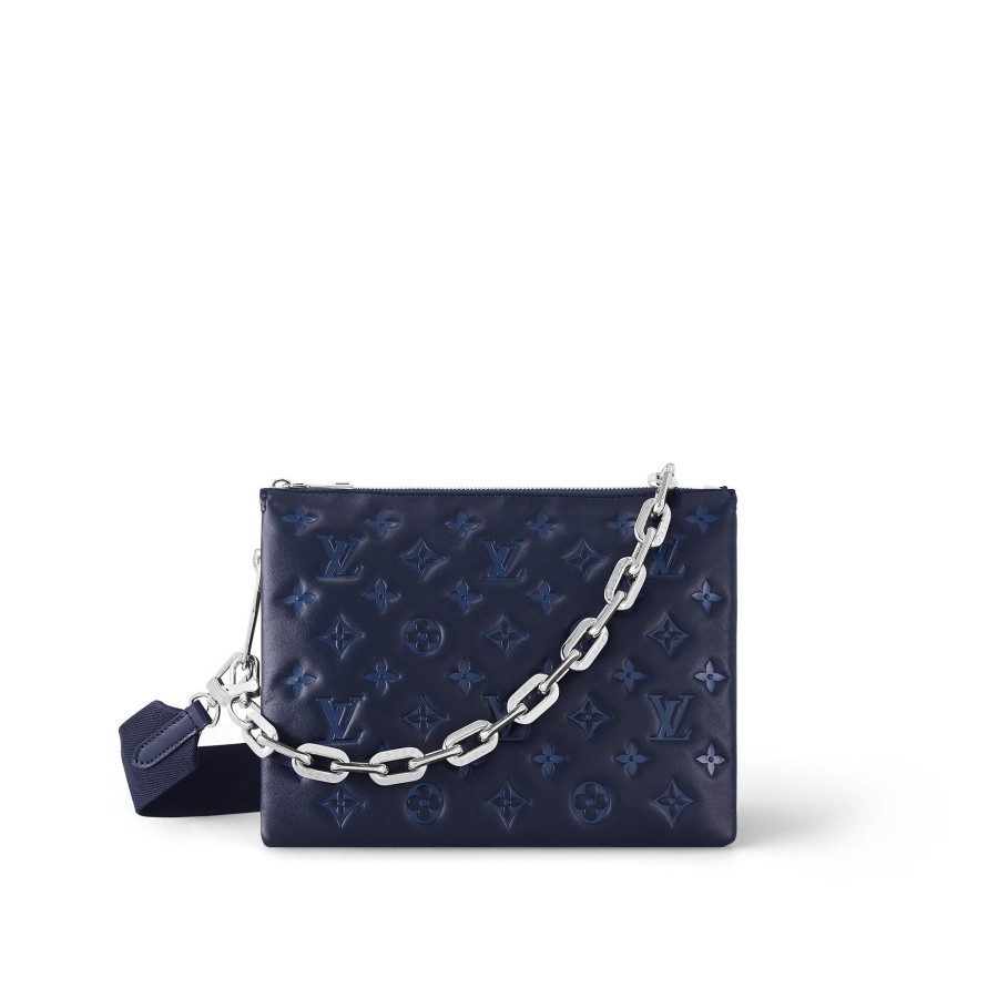 Women Louis Vuitton Leather Bags | Coussin Pm Navy