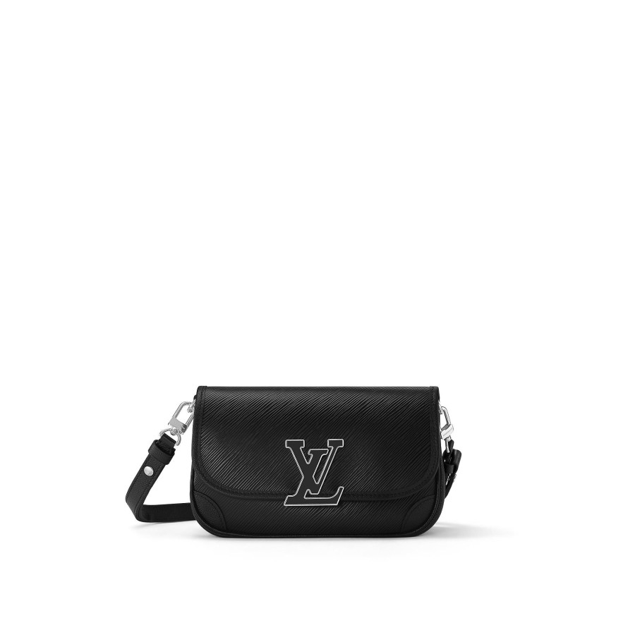 Women Louis Vuitton Leather Bags | Buci Black