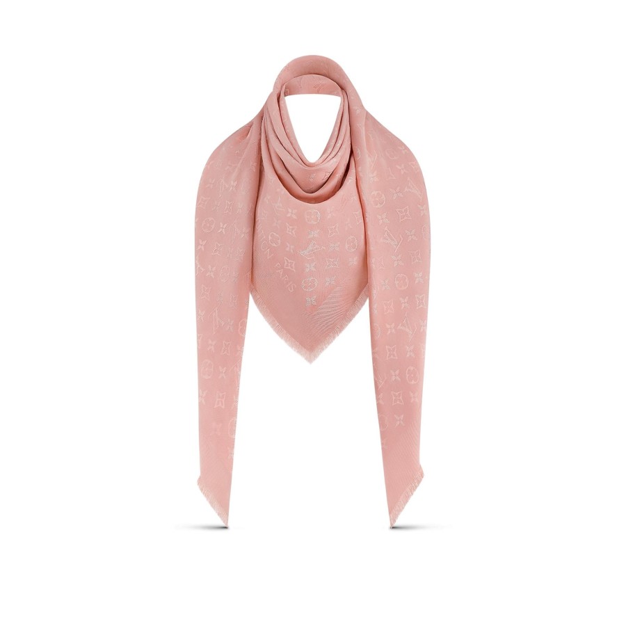 Women Louis Vuitton Shawls And Stoles | Monogram Classic Shawl Blush