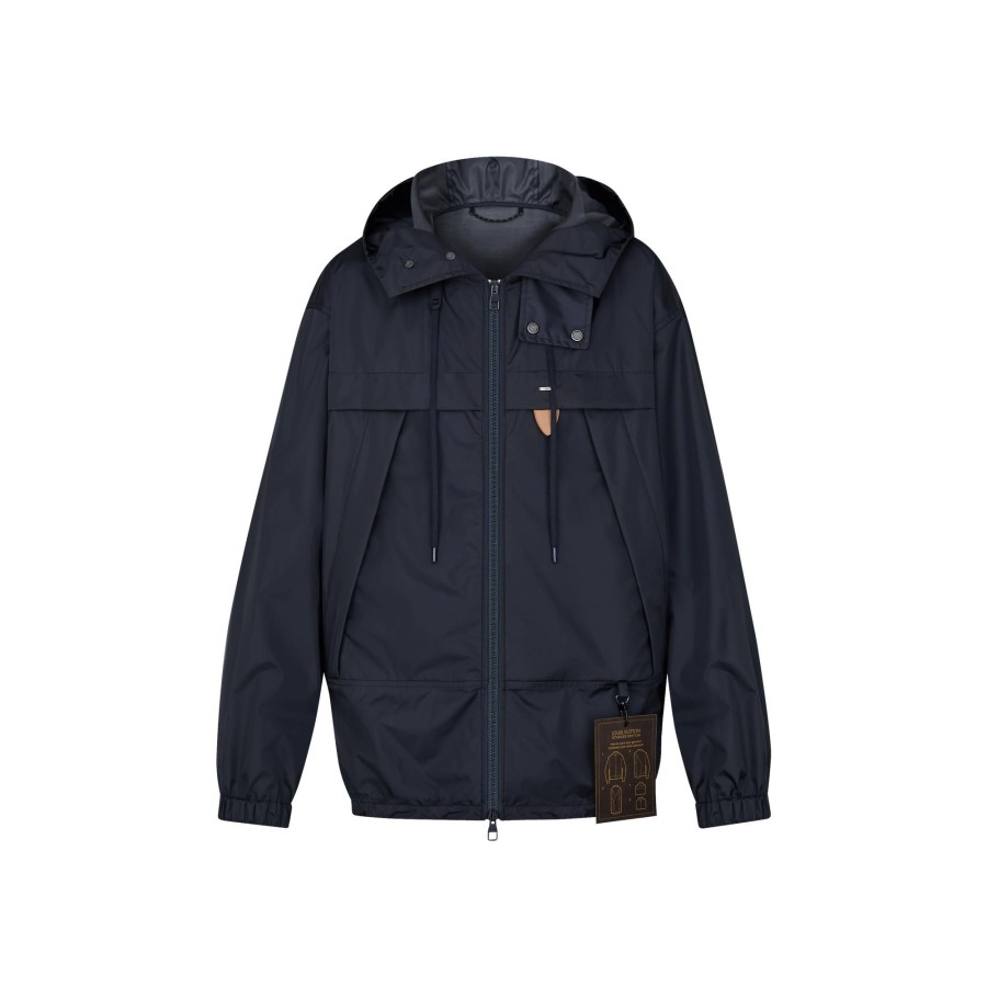 Men Louis Vuitton Coats And Outerwear | Louis Vuitton Staples Edition Nylon Rain Hoody Blouson