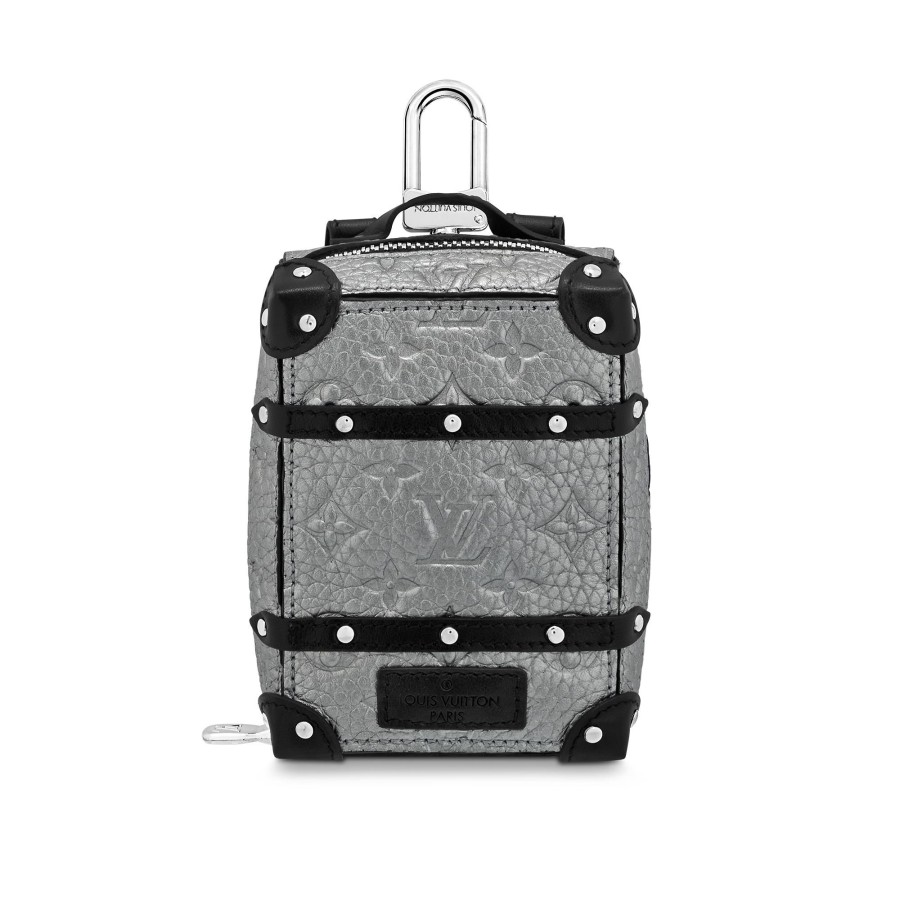 Men Louis Vuitton Key Holders And Bag Charms | Soft Trunk Pouch Bag Charm And Key Holder