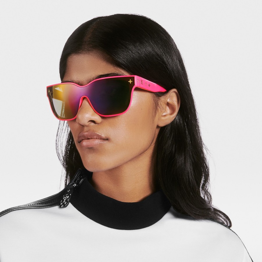 Women Louis Vuitton Sunglasses | Lv Shadow Square Sunglasses Hot Pink