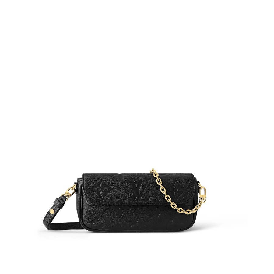 Women Louis Vuitton Chain Bags And Clutches | Wallet On Chain Ivy Black