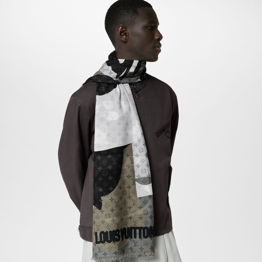 Men Louis Vuitton Scarves | Lv Portrait Stole