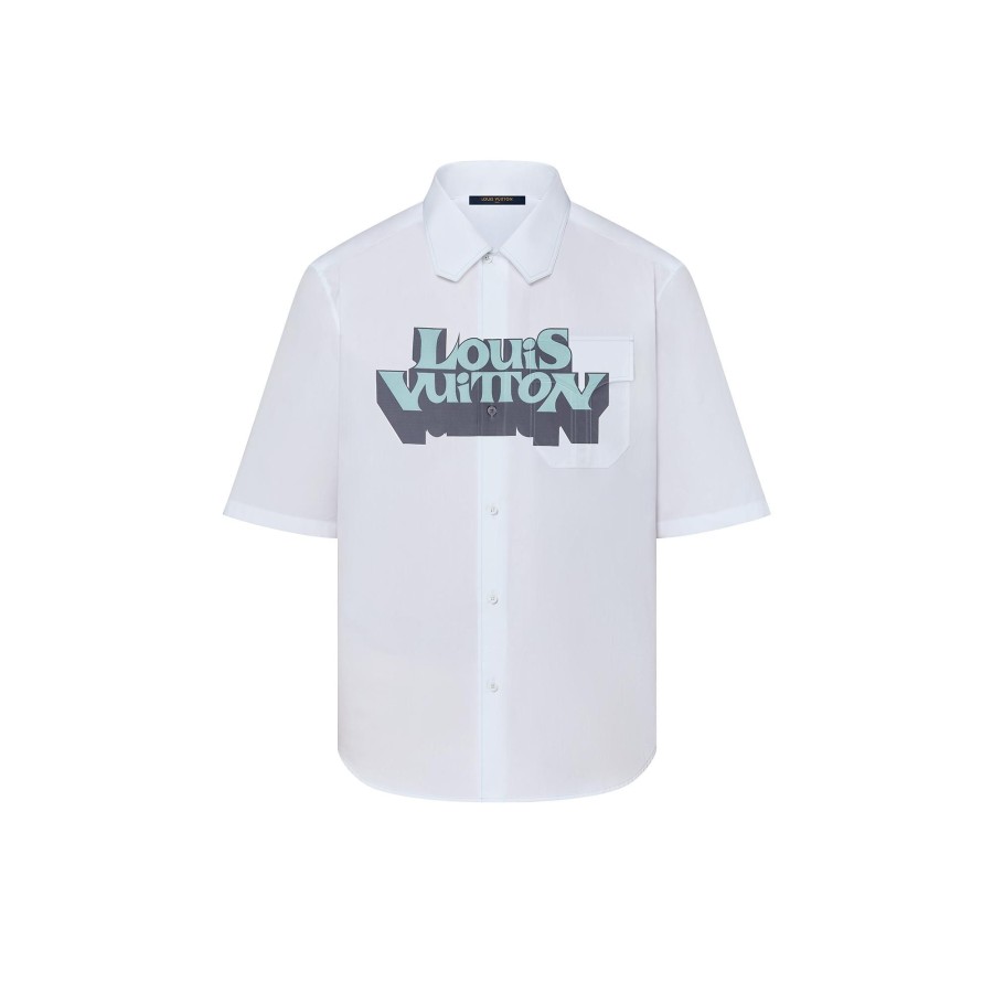 Men Louis Vuitton Shirts | Graphic Short-Sleeved Shirt