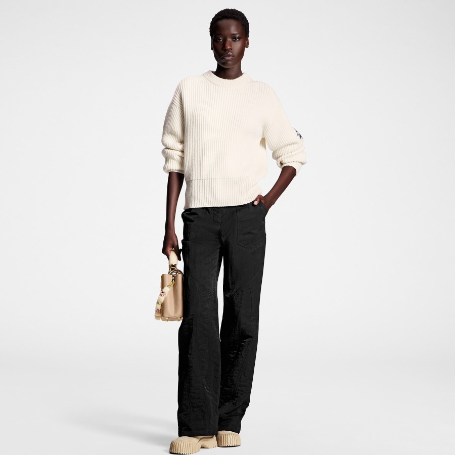 Women Louis Vuitton Knitwear | Ribbed Knit Cashmere Pullover