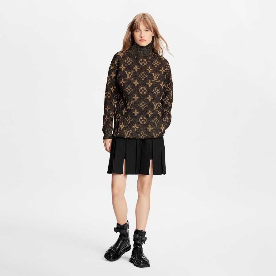 Women Louis Vuitton Knitwear | Lurex Monogram Pullover