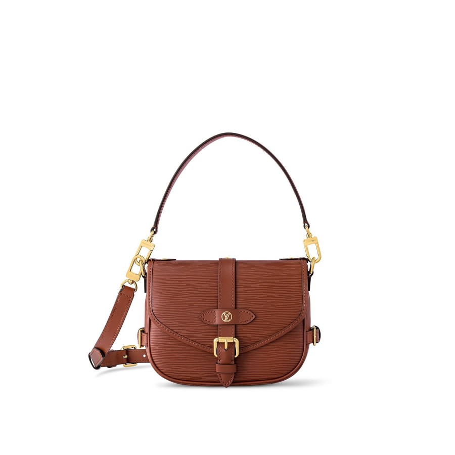 Women Louis Vuitton Leather Bags | Saumur Bb Cognac