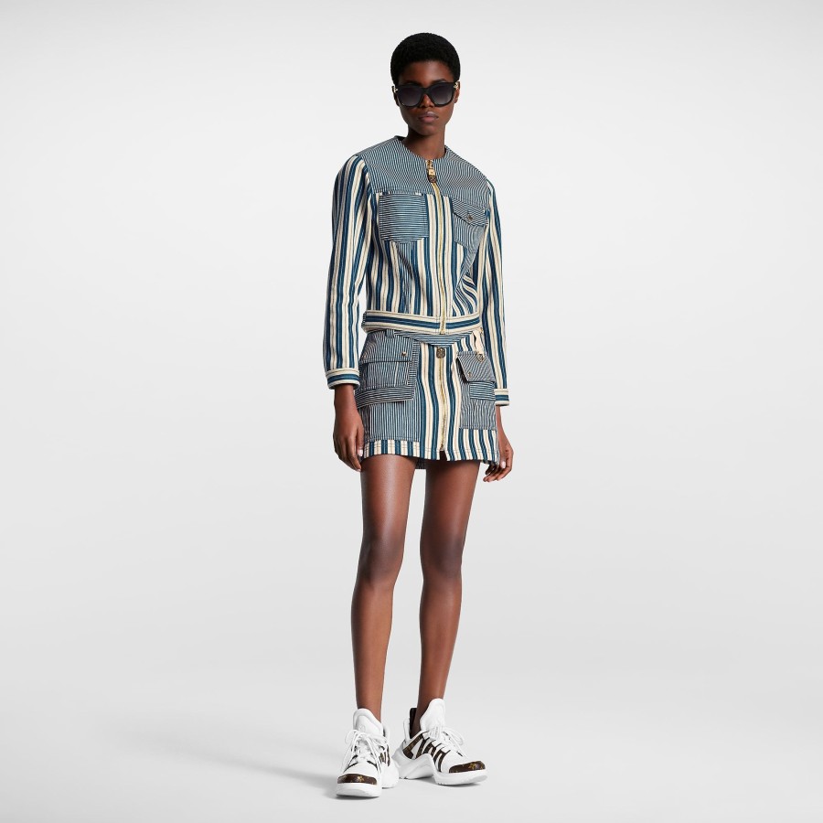 Women Louis Vuitton Skirts And Shorts | Mixed Stripes Utility Mini Skirt