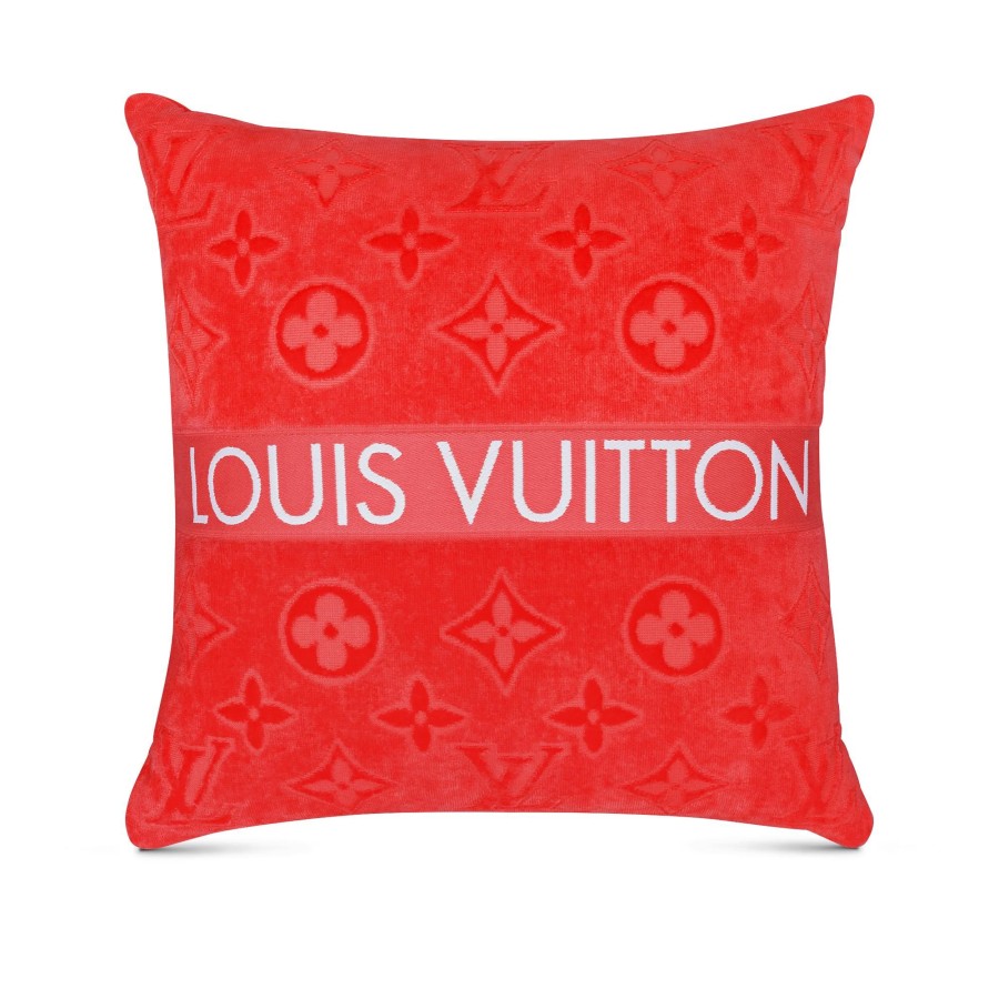 Women Louis Vuitton Home Textiles | Lvacation Beach Pillow Poppy