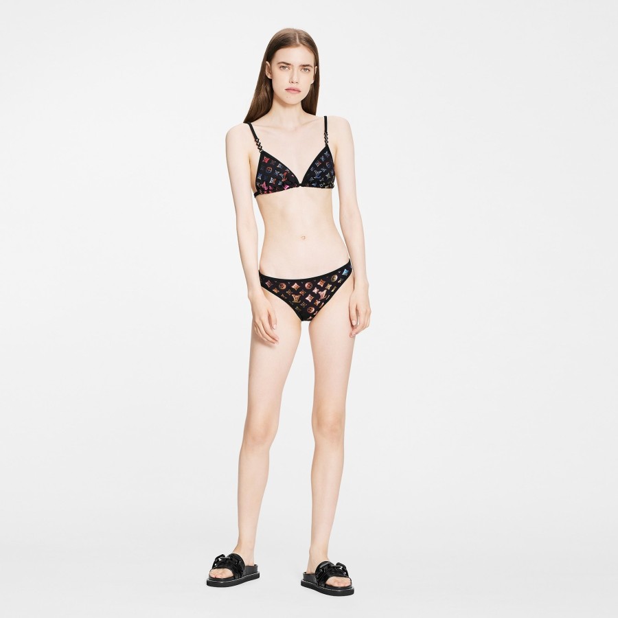 Women Louis Vuitton Swimwear | Neon Mahina Monogram Bikini Top