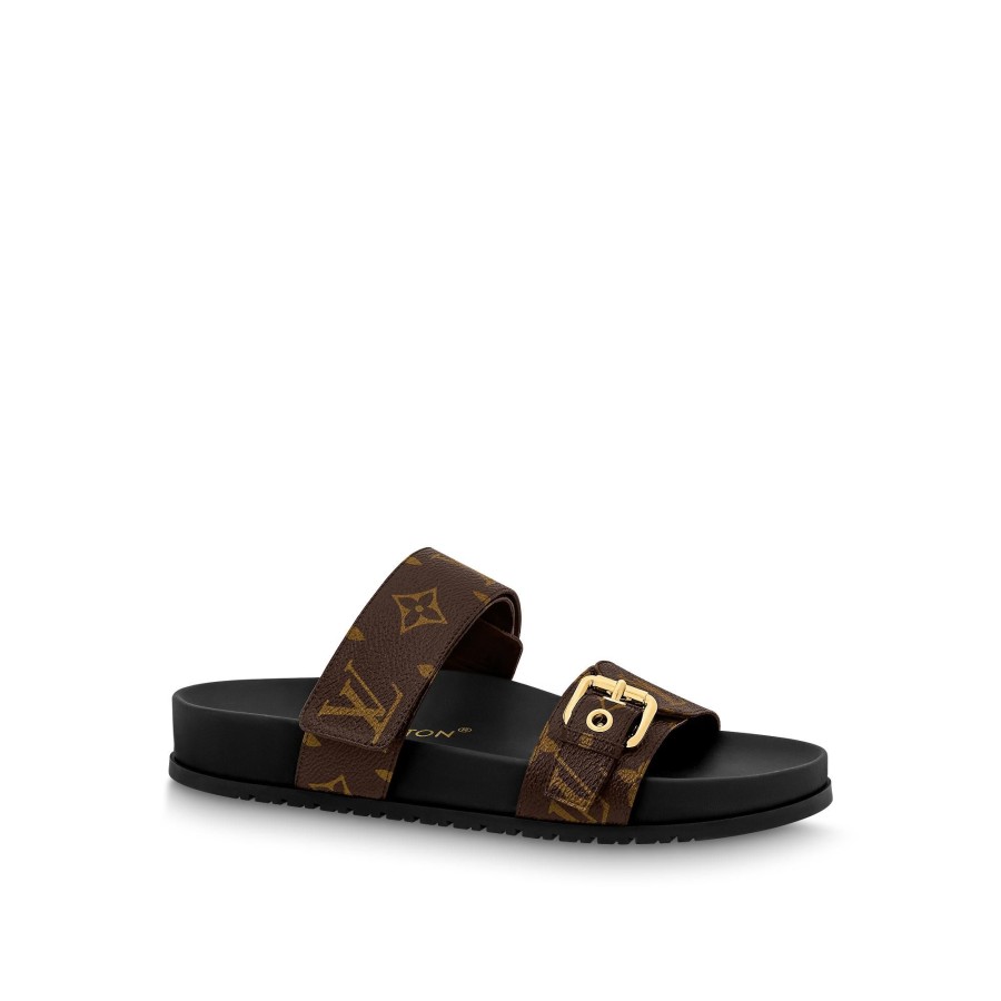 Women Louis Vuitton Mules And Slides | Bom Dia Flat Comfort Mule