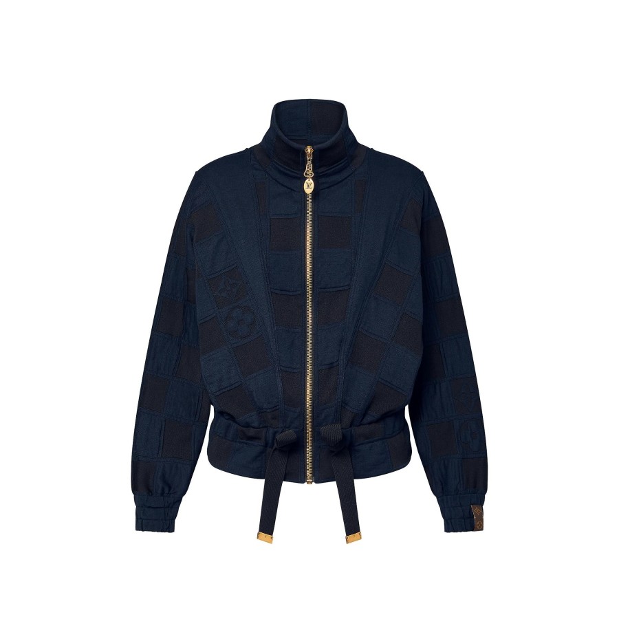 Women Louis Vuitton Coats And Jackets | Quilted Damier Zip-Up Jacket