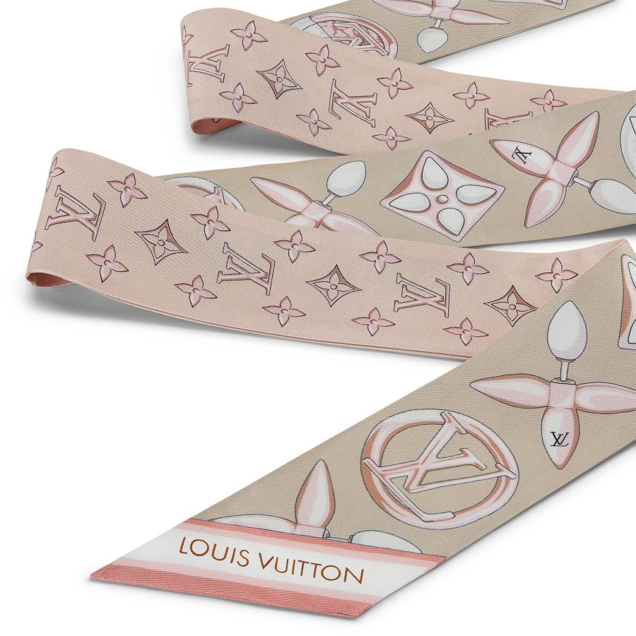 Women Louis Vuitton Silk Squares And Bandeaus | Louisette Bb Bandeau Rose Gold