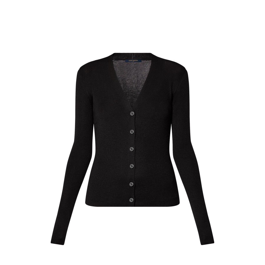 Women Louis Vuitton Knitwear | Cashmere-Silk Cardigan