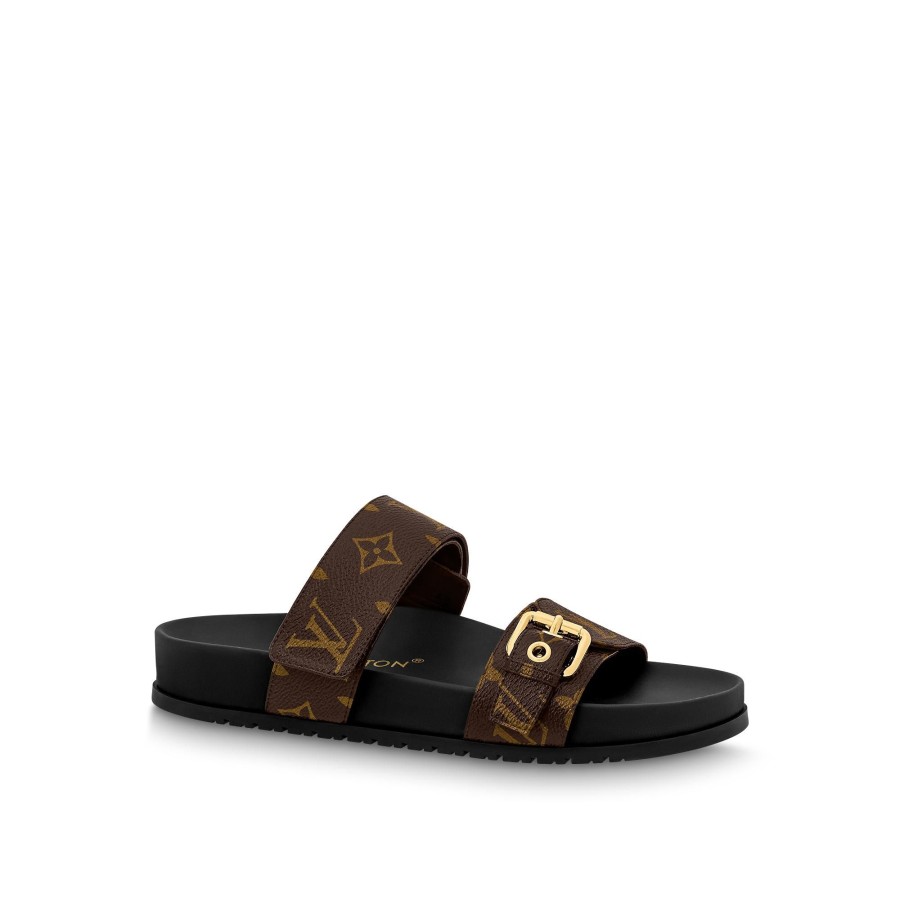 Women Louis Vuitton Mules And Slides | Bom Dia Flat Comfort Mule