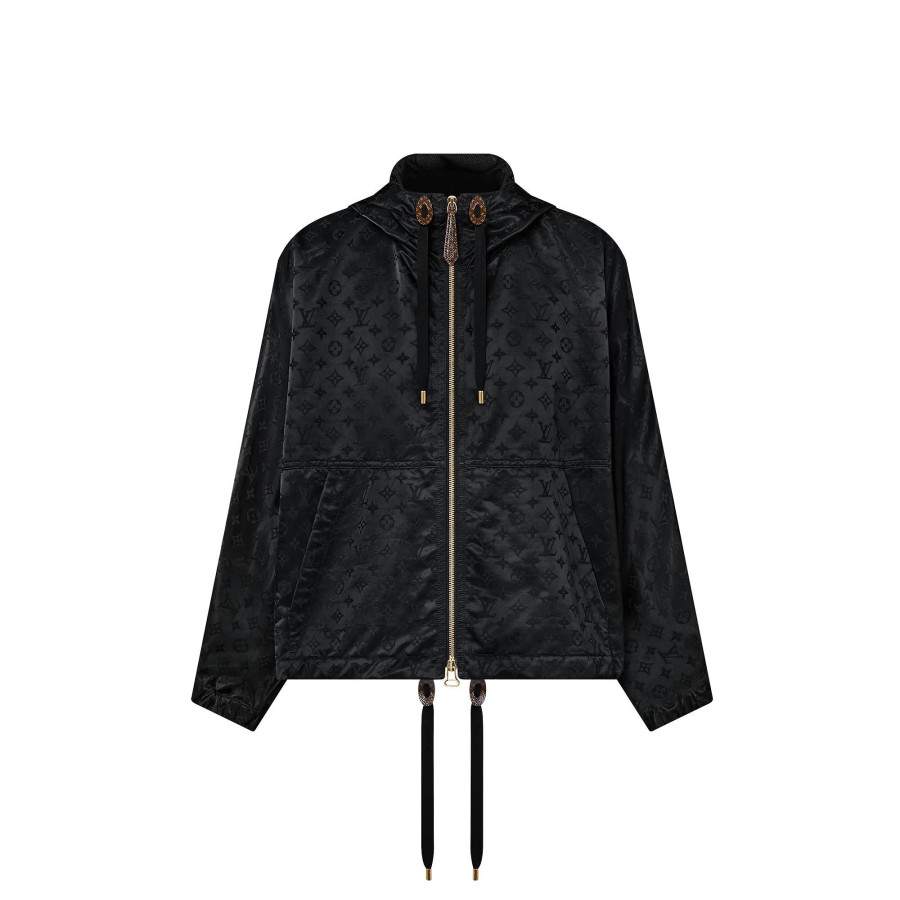 Women Louis Vuitton Coats And Jackets | Shiny Monogram Short Parka